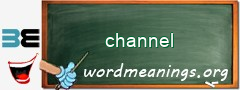 WordMeaning blackboard for channel